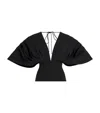 A.w.a.k.e. A. W.a. K.e. Mode Pouf-sleeve Top In Black