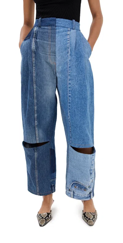 A.w.a.k.e. A. W.a. K.e. Mode Upcycled Denim Jeans Blue