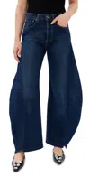 A.w.a.k.e. A. W.a. K.e. Mode Upcycled Jeans With Side Inserts Blue Denim In Blue Denim