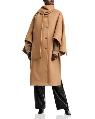 A.w.a.k.e. A. W.a. K.e. Mode Wool Poncho Coat In Beige