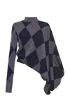 A.w.a.k.e. Argyle-knit Wool Sweater In Multi