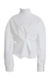 A.w.a.k.e. Asymmetric Collar Shirt In White