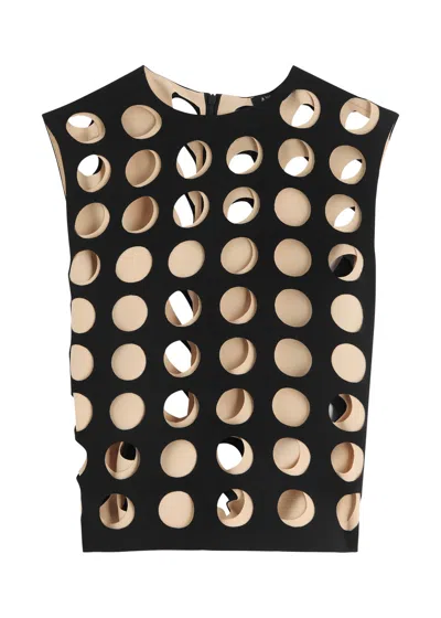 A.w.a.k.e. A.w.a.k.e Mode Laser-cut Cut-out Crepe Top