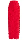 A.w.a.k.e. A.w.a.k.e Mode Laser-cut Open-back Crepe Maxi Skirt