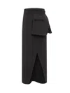 A.w.a.k.e. Layered-effect Skirt In Black
