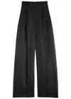 A.w.a.k.e. A.w.a.k.e Mode Wide-leg Organza Trousers In Black