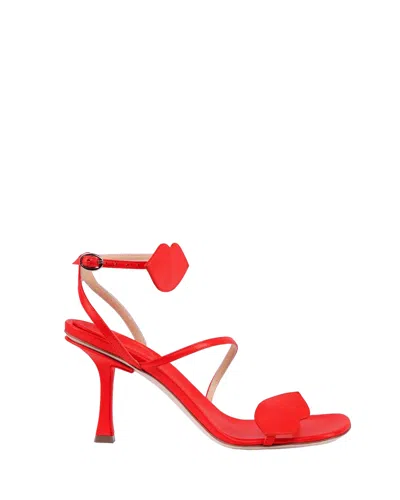 A.w.a.k.e. Beta Kiss Round Toe Sandal With Lip In Red