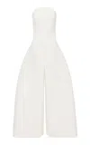 A.w.a.k.e. Bonded Crepe Maxi Dress In Ivory