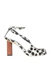 A.w.a.k.e. Christine Pony Hair Pumps In Print