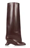 A.w.a.k.e. Christy Leather Knee-high Boots In Brown