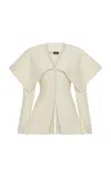 A.w.a.k.e. Collared Wool Blazer In Off-white