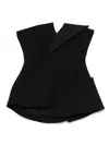 A.w.a.k.e. Strapless Corset Tuxedo Top In Black