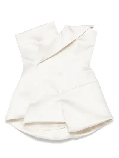 A.W.A.K.E. CORSETED SATIN TOP
