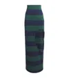 A.w.a.k.e. A. W.a. K.e. Mode Cotton Stripe Cut-out Maxi Skirt