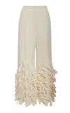 A.w.a.k.e. Culottes With Rectangle Detail In Ivory