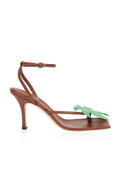 A.w.a.k.e. Delta Palma Leather Sandals In Brown