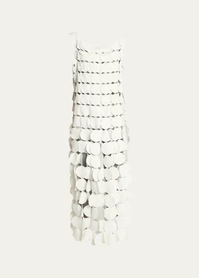 A.w.a.k.e. Double-layered Multi-circle Dress In Ivory