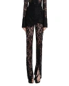 A.W.A.K.E. FITTED SILK LACE BASQUE PANTS