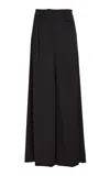 A.w.a.k.e. Full Split Wide Leg Pants In Black