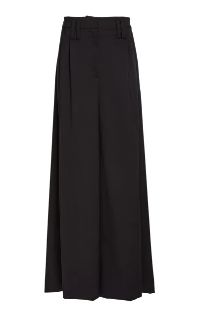 A.w.a.k.e. Full Split Wide Leg Pants In Black