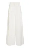 A.w.a.k.e. Full Split Wide Leg Pants In White