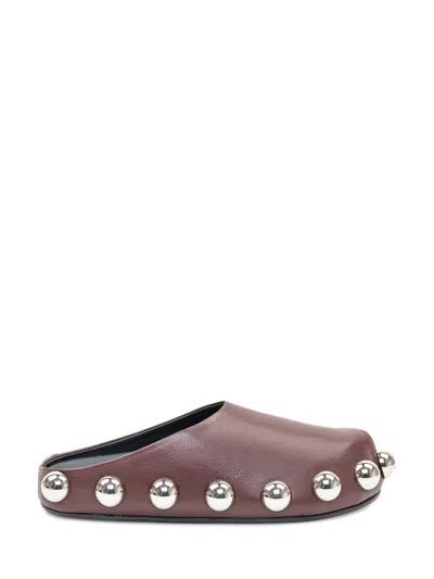 A.w.a.k.e. Gabi Clog In Brown Silver
