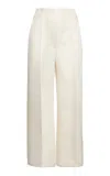 A.w.a.k.e. Heavy Satin Culottes In Ivory