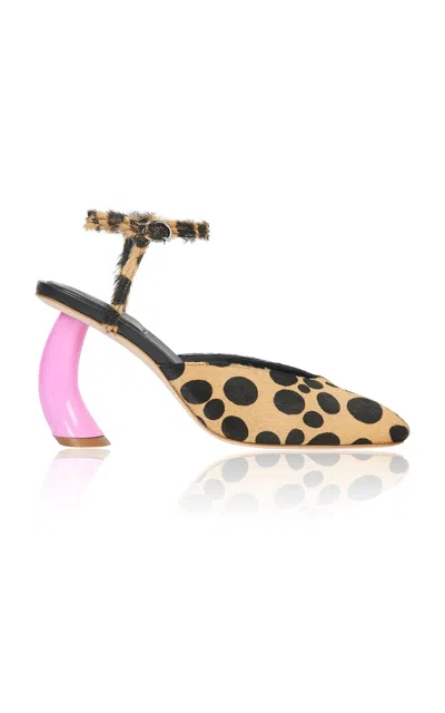 A.w.a.k.e. Justine Pony Hair Pumps In Animal