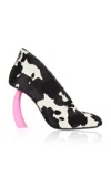 A.w.a.k.e. Lauren Pony Hair Pumps In Print