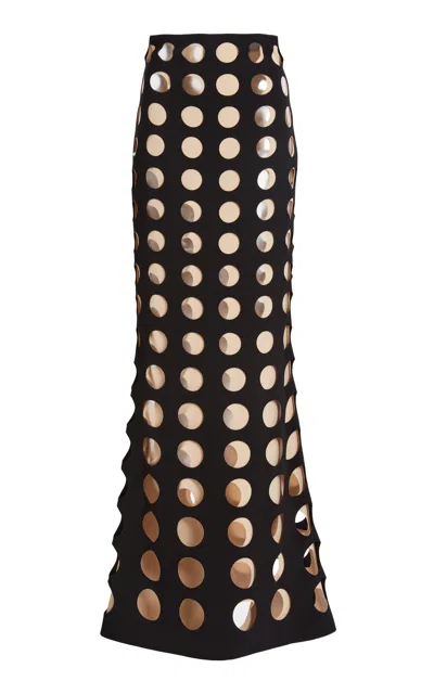 A.w.a.k.e. Layered Hole Skirt In Black