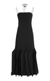 A.w.a.k.e. Lip Choker Maxi Dress In Black