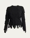 A.w.a.k.e. A. W.a. K.e. Mode Multi Rectangle Long Sleeve Top Black In Black