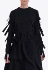A.w.a.k.e. A. W.a. K.e. Mode Multi Rectangle Long Sleeve Top Black In Black