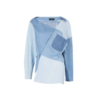 A.w.a.k.e. Loose-fit Cotton Shirt In Blue