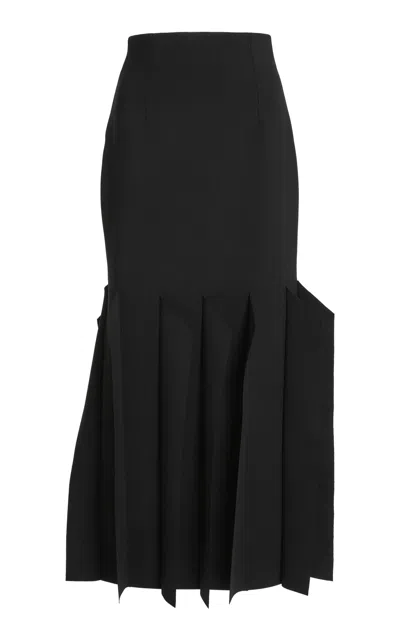 A.w.a.k.e. Multi Panel Midi Skirt In Black