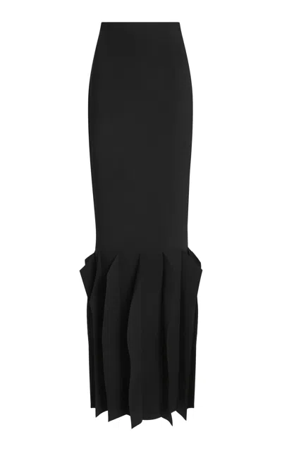 A.w.a.k.e. Mutli Panel Mermaid Maxi Skirt In Black