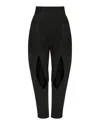 A.w.a.k.e. Pants With Vertical Slit Knees In Black