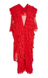 A.w.a.k.e. Rectangle Shift Midi Dress In Red