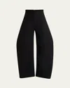 A.w.a.k.e. Rounded Tailored Pants In Black