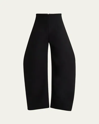 A.w.a.k.e. Rounded Tailored Pants In Black