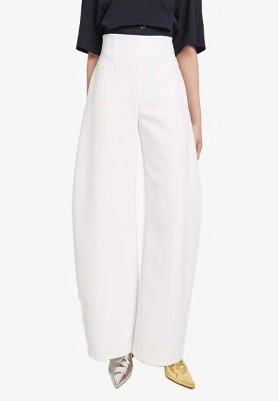 A.w.a.k.e. Rounded Tailored Pants In White