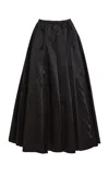 A.w.a.k.e. Satin Panelled Skirt In Black
