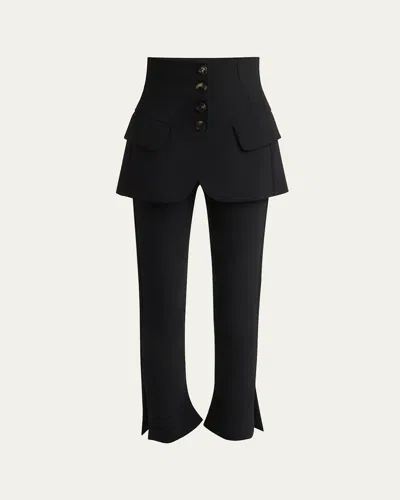 A.w.a.k.e. Basque Skinny Pants In Black