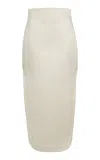 A.w.a.k.e. Slit Skirt In Ivory