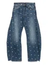 A.w.a.k.e. Studded Wide-leg Jeans