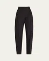 A.w.a.k.e. Tapered Pants With Vertical Slits In Black