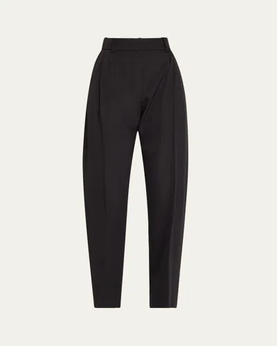 A.w.a.k.e. Tapered Pants With Vertical Slits In Black