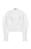 A.w.a.k.e. Tie-detailed Cotton Poplin Shirt In Stripe
