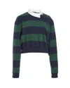A.w.a.k.e. Organic Cotton Twisted-collar Rugby Shirt