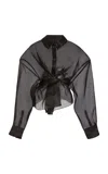 A.w.a.k.e. Twisted Shirt In Black